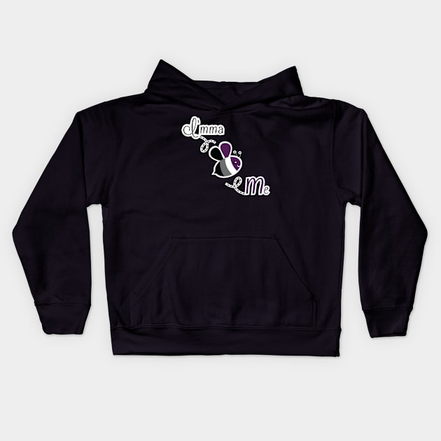 I'mma Bee Me (Asexual Pride) Kids Hoodie by Last Candle Games